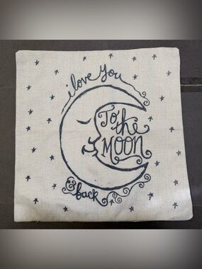 I Love You to the Moon & Back pillow cover